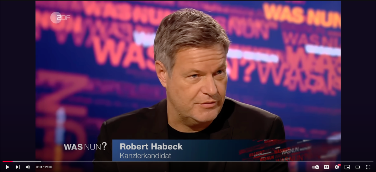 Robert Habeck kauft positive YouTube Kommentare