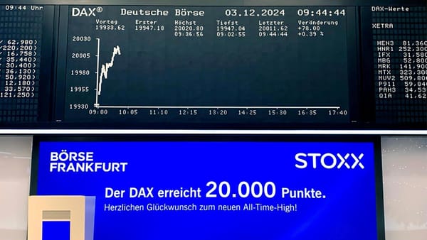 DAX knackt 20.000 Punkte